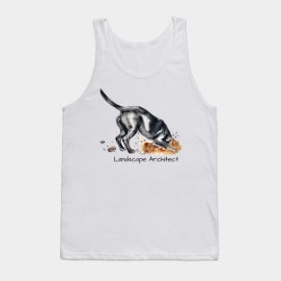 LANDSCAPE ARCHITECT Black Lab Tank Top